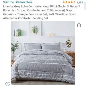 Boho Style 3 Piece Comforter Set